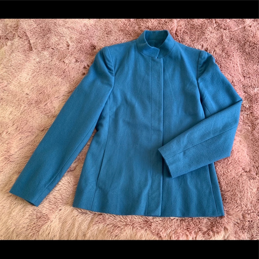 Nipon Coature Blue Wool Blazer size 8